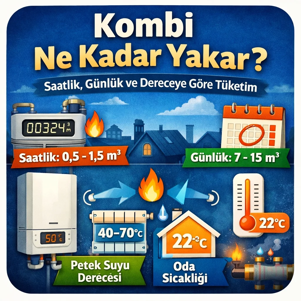Kombi Ne Kadar Yakar? Saatlik, Günlük ve Dereceye Göre Tüketim