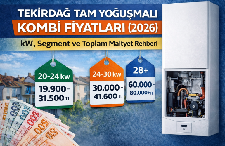 Tekirdağ Tam Yoğuşmalı Kombi Fiyatları 2026 | Güncel Rehber