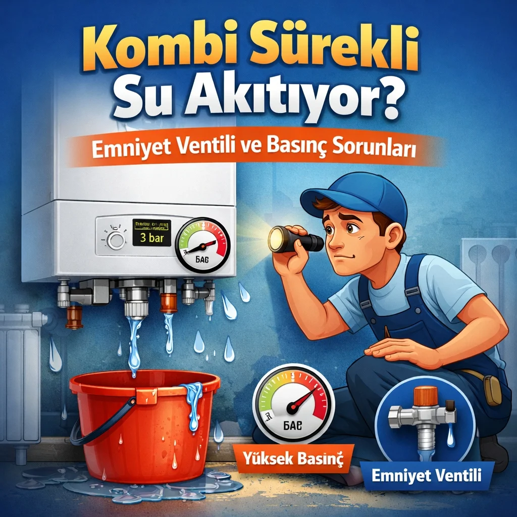 Kombi Sürekli Su Akıtıyor: Emniyet Ventili ve Basınç Sorunları