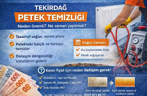 Kombi Petek Temizliği Fiyatları