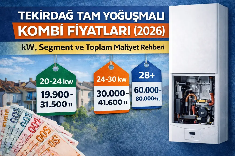 Tekirdağ Tam Yoğuşmalı Kombi Fiyatları 2026 | Güncel Rehber