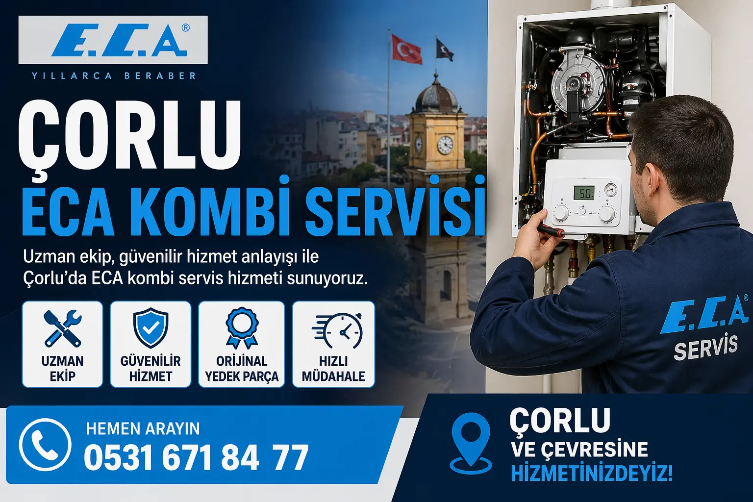 Çorlu ECA Servisi: Kaliteli ve Güvenilir Hizmetin Adresi