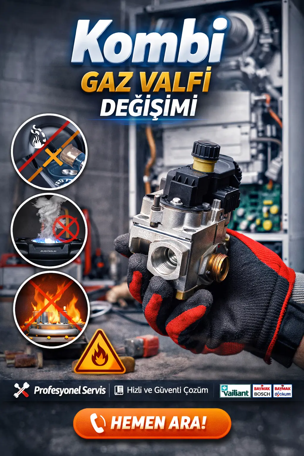 Kombi Gaz Valfi Değişimi